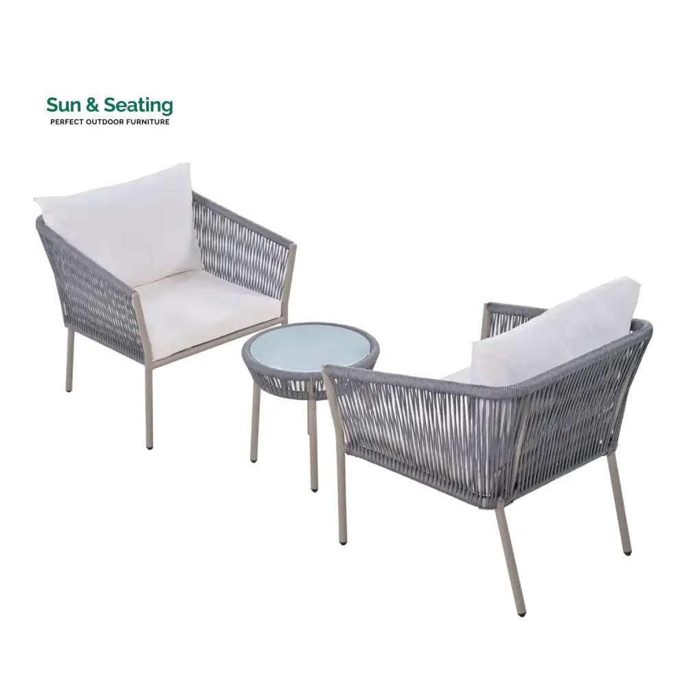 Ruqayyah 3-Piece Rope Patio Set - Perfect for Outdoor Patio Set