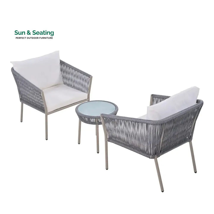 Ruqayyah 3-Piece Rope Patio Set - Perfect for Outdoor Patio Set