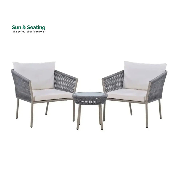 Ruqayyah 3-Piece Rope Patio Set - Perfect for Outdoor Patio Set