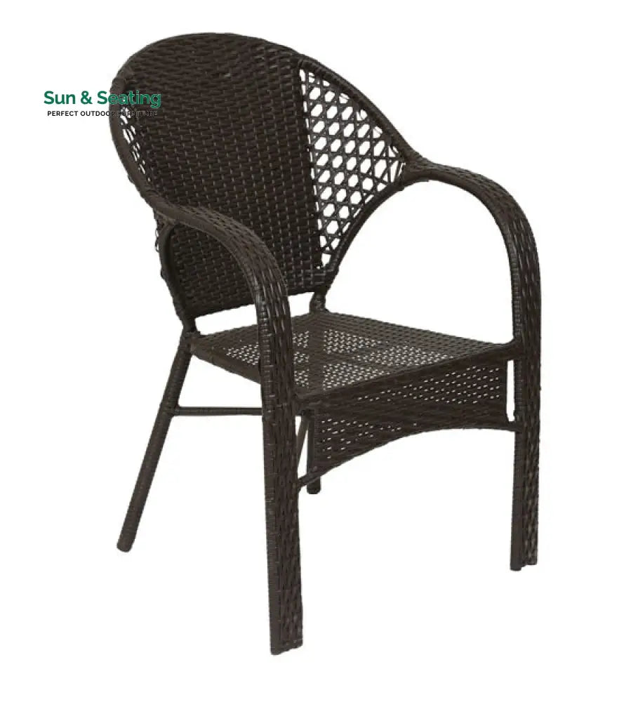 Rutu Outdoor Patio Seating Set 2 Chairs and 1 Table Set (Brown) Coffee Table Sets