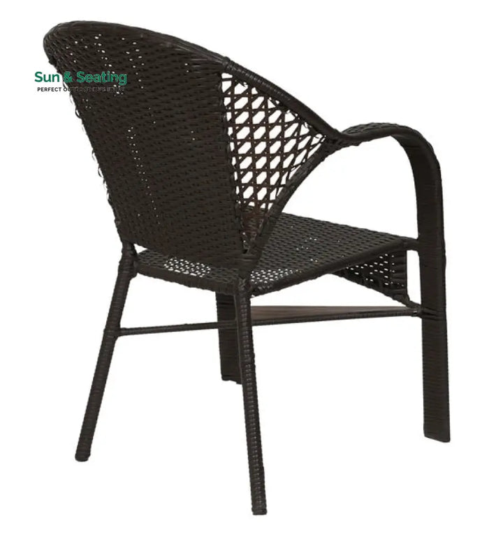 Rutu Outdoor Patio Seating Set 2 Chairs and 1 Table Set (Brown) Coffee Table Sets