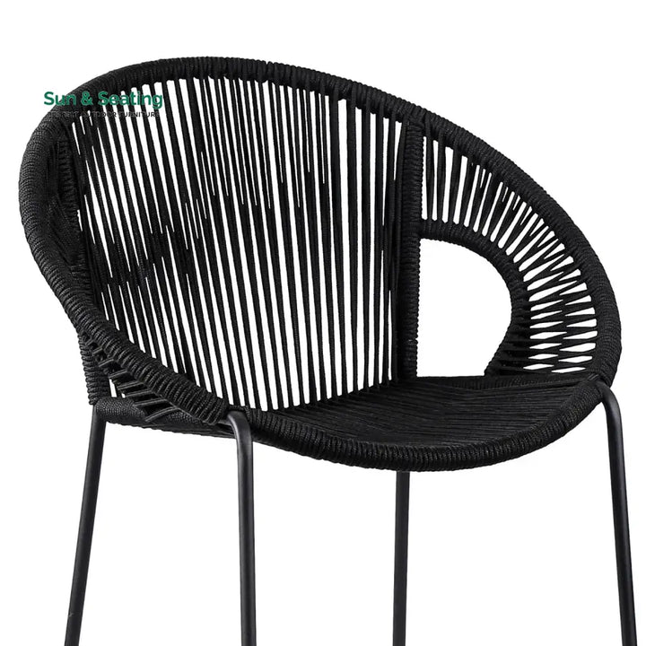 Saanvi 2-Piece Outdoor Rope Bar Chairs – Stylish Comfort Built to Last Bar Chairs