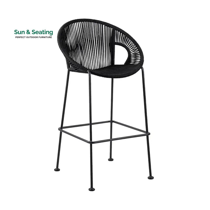 Saanvi 2-Piece Outdoor Rope Bar Chairs – Stylish Comfort Built to Last Bar Chairs