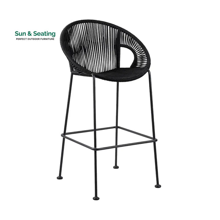 Saanvi 2-Piece Outdoor Rope Bar Chairs – Stylish Comfort Built to Last Bar Chairs