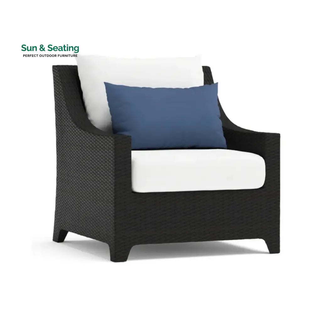 Saba All Weather Outdoor Wicker Garden L-Shape Sectional Conversation Set Sofa Set
