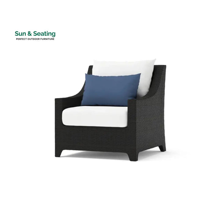 Saba All Weather Outdoor Wicker Garden L-Shape Sectional Conversation Set Sofa Set