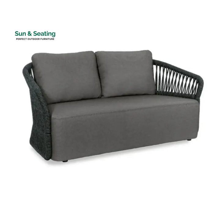 Saeko 4-Piece Outdoor Braid &amp; Rope Sofa Set (Grey) Sofa Set