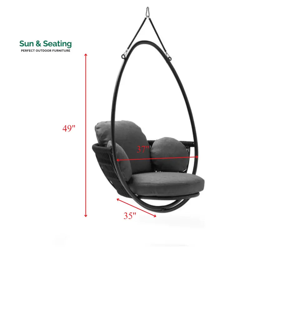Sal Single Seater Hanging Swing Without Stand For Balcony Garden Swing Swings
