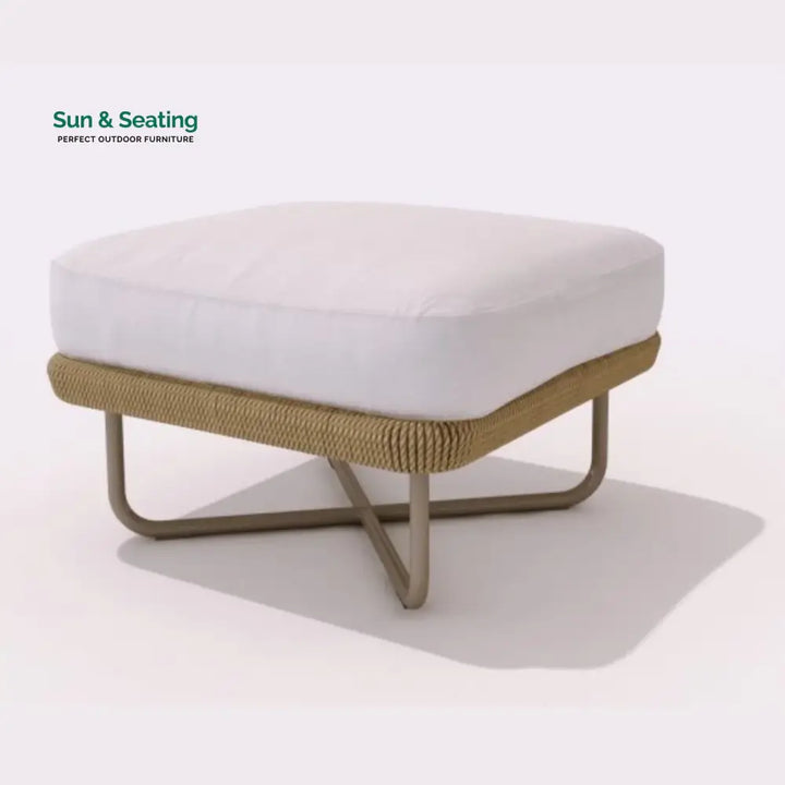 Salsabil Outdoor All-Weather Rope Ottoman Footrest