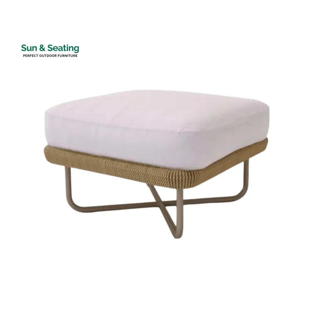 Salsabil Outdoor All-Weather Rope Ottoman Footrest