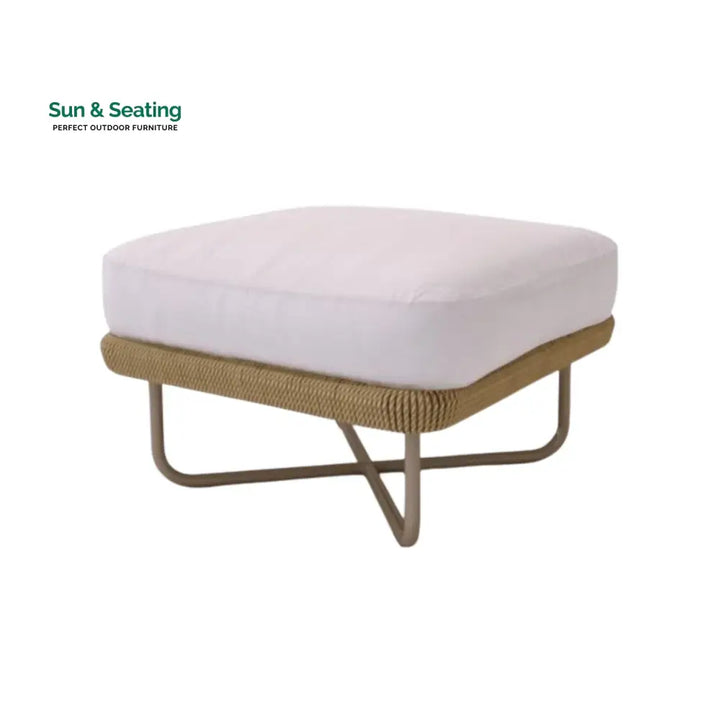 Salsabil Outdoor All-Weather Rope Ottoman Footrest