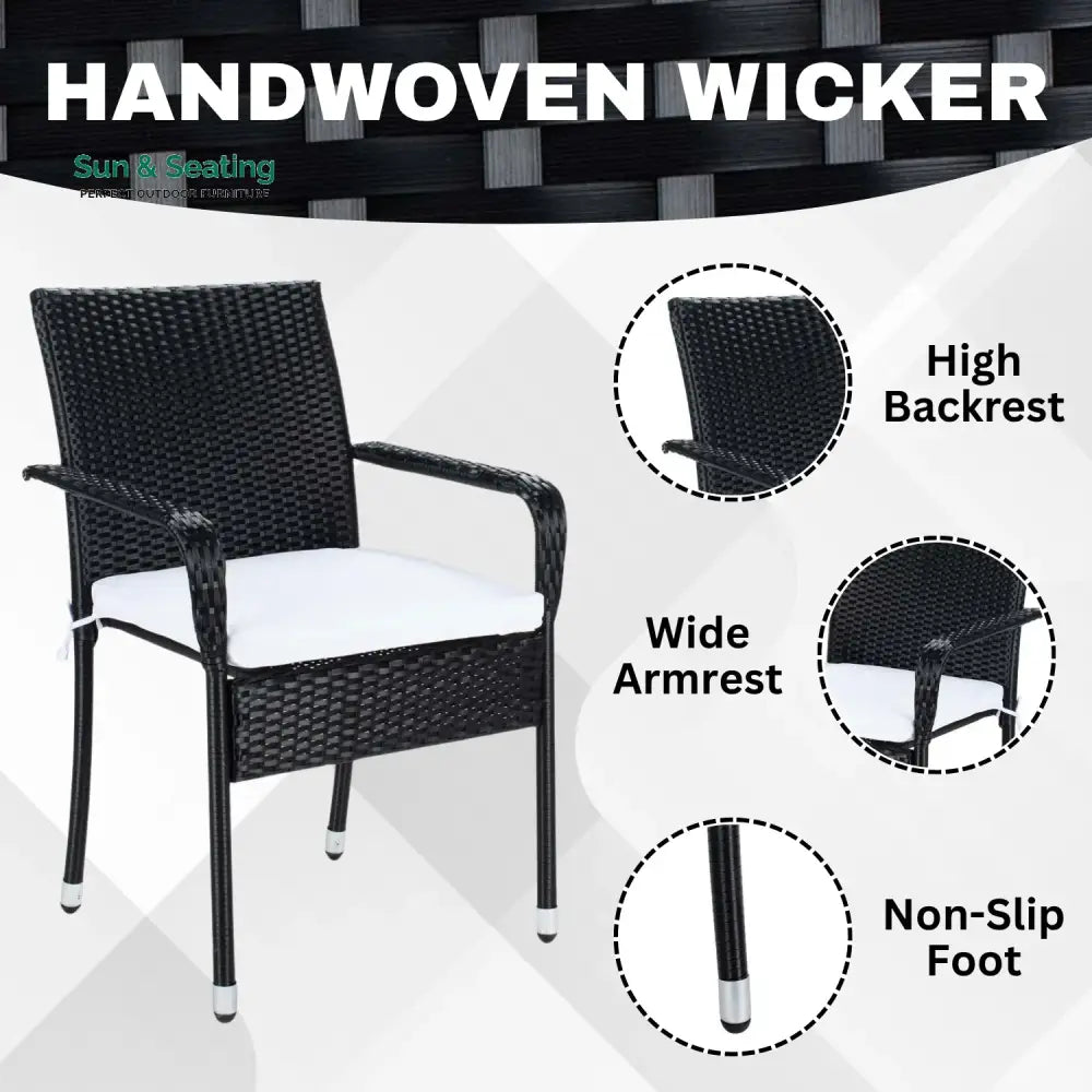 Sana 3-Piece Outdoor Rattan Wicker Patio Set Patio Set
