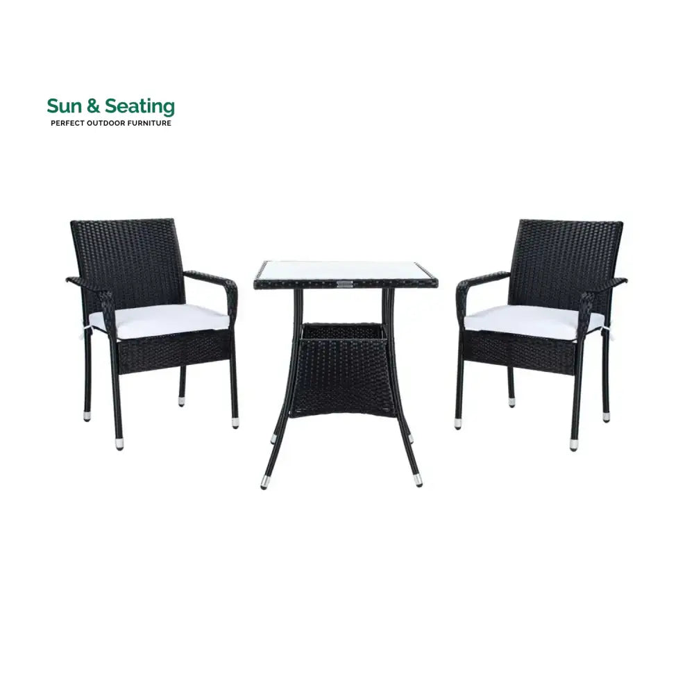 Sana 3-Piece Outdoor Rattan Wicker Patio Set Patio Set