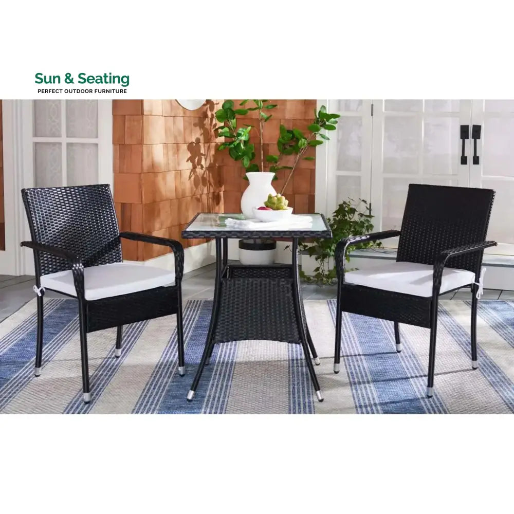 Sana 3-Piece Outdoor Rattan Wicker Patio Set Patio Set