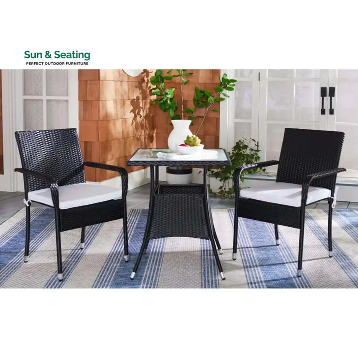 Sana 3-Piece Outdoor Rattan Wicker Patio Set Patio Set