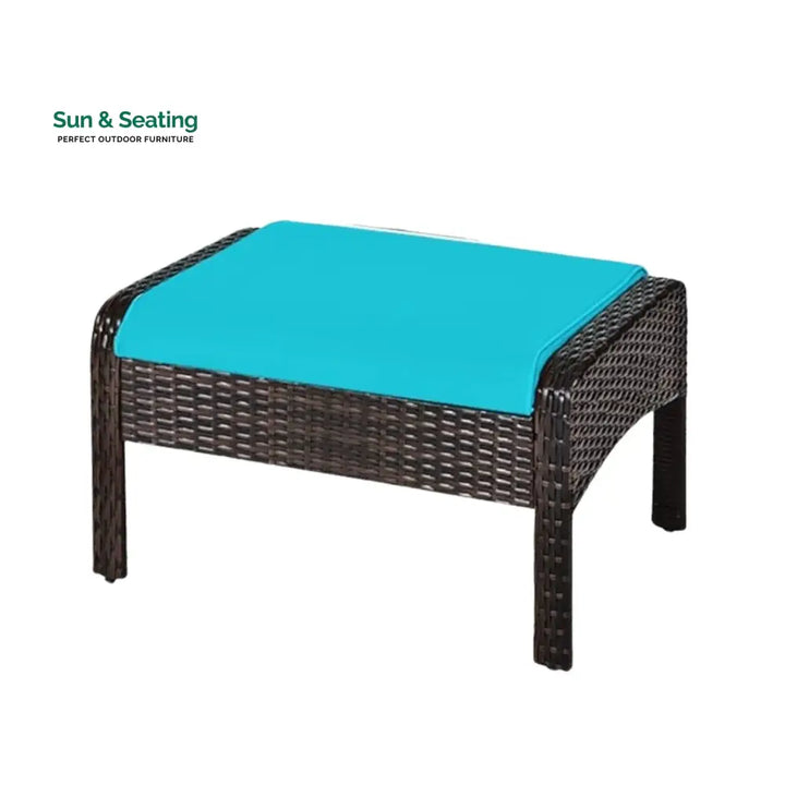 Saphira Outdoor Wicker 5-Piece Patio Sofa Set Patio Sofa Set