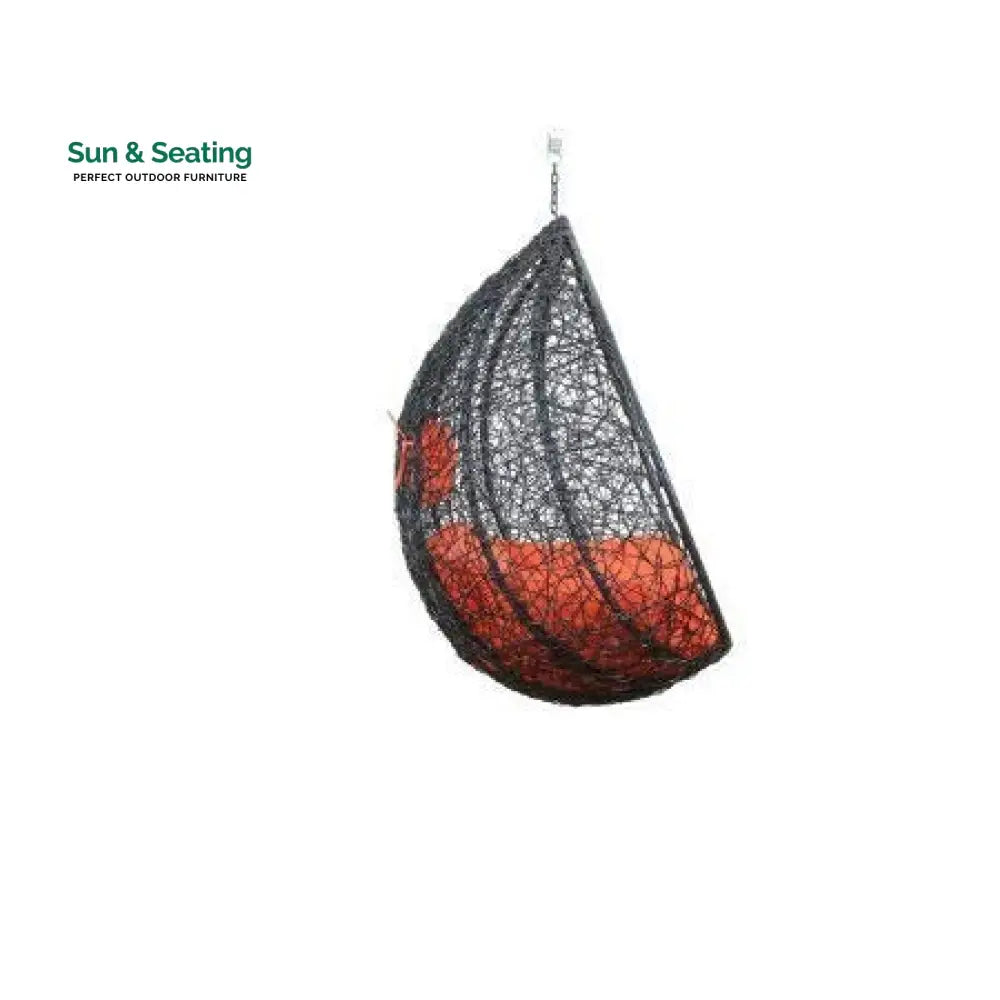 Saturnino Single Seater Hanging Swing Without Stand For Balcony Garden Swing (Dark Brown) Swings