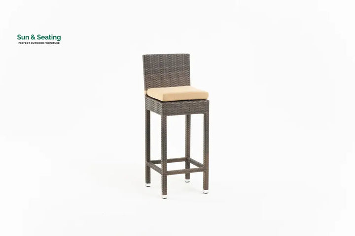 Sauceda Outdoor Patio Bar Sets 2 Chairs and 1 Table (Brown) Bar Sets