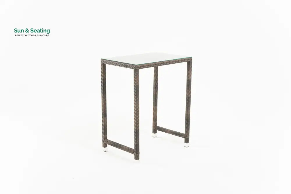 Sauceda Outdoor Patio Bar Sets 2 Chairs and 1 Table (Brown) Bar Sets
