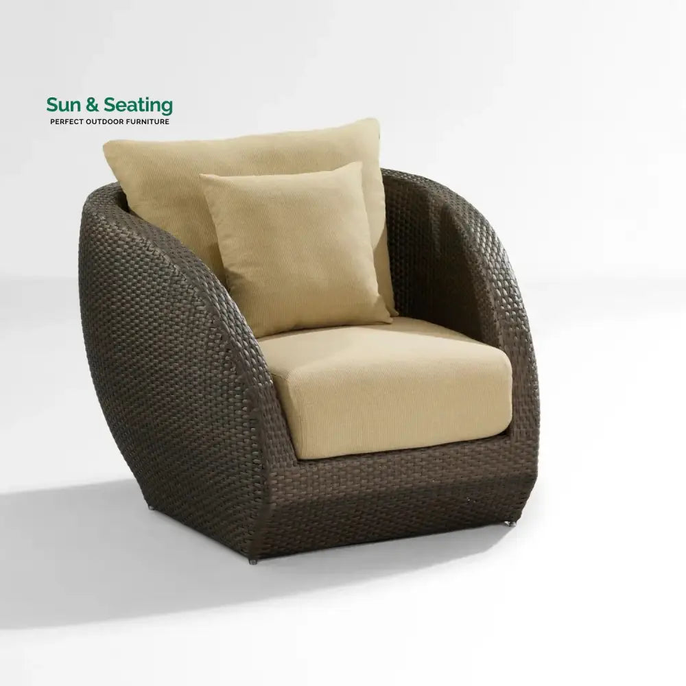 Savannah 5-Piece Outdoor Wicker Sofa Set With Glass Top Tables Sofa Set