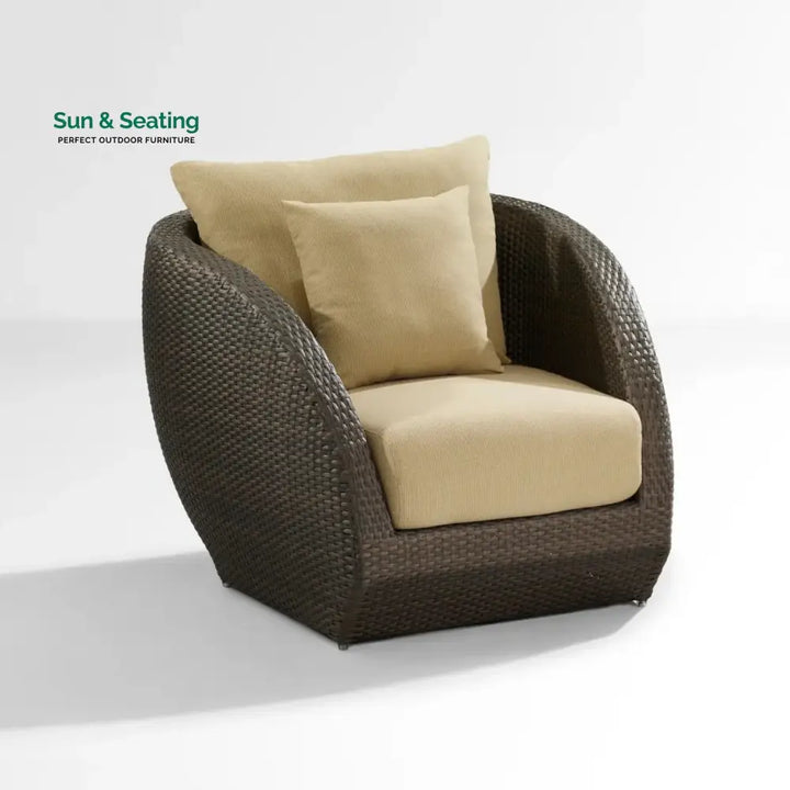 Savannah 5-Piece Outdoor Wicker Sofa Set With Glass Top Tables Sofa Set