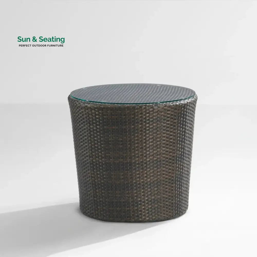 Savannah 5-Piece Outdoor Wicker Sofa Set With Glass Top Tables Sofa Set