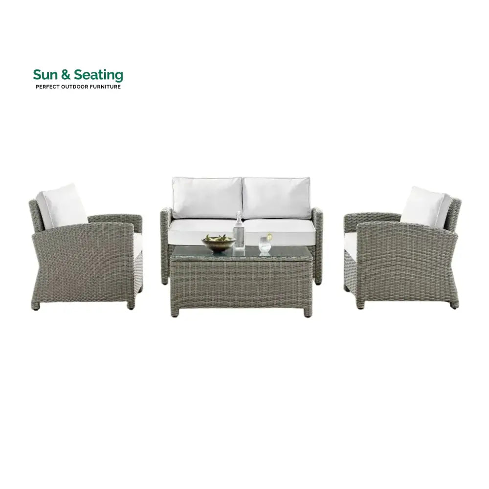 Scarlett 4 Pieces Patio Furniture Set Outdoor Sectional Sofa Sofa Set