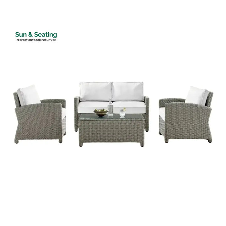 Scarlett 4 Pieces Patio Furniture Set Outdoor Sectional Sofa Sofa Set