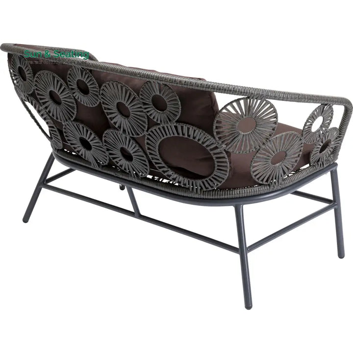 Scott Outdoor Sofa Set 2 Seater 1 Single Seater and 1 Center Table Set (Dark Brown) Sofa Sets