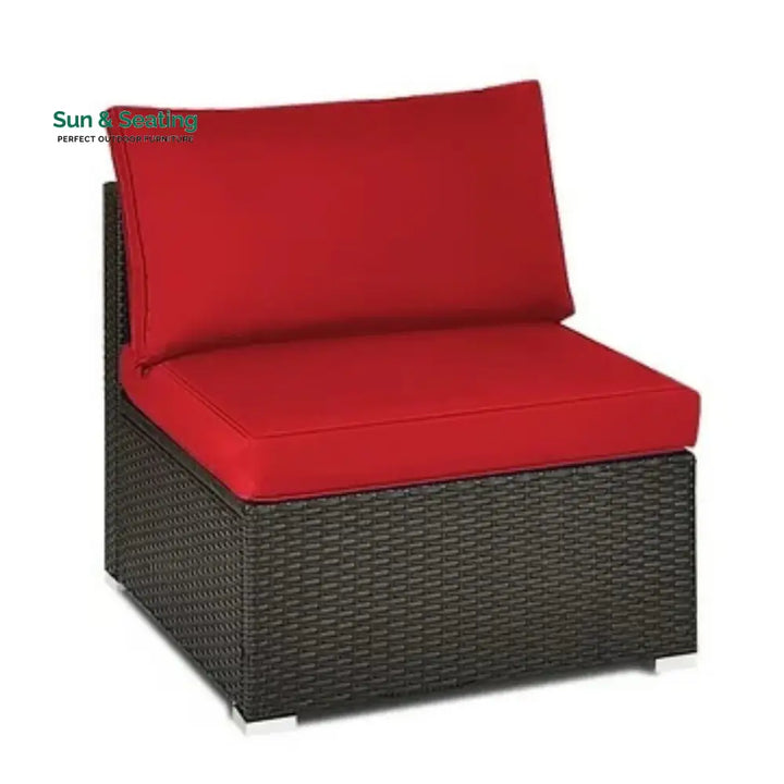 Selene 2-Piece Outdoor Wicker Armless Sofa Sofa Set
