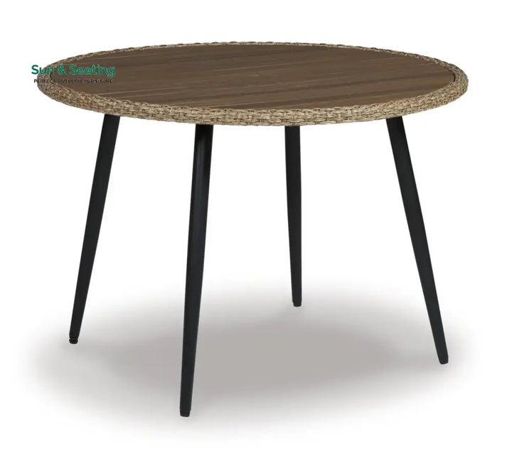Sence Outdoor Patio Seating Set 2 Chairs and 1 Table Set (Brown) Coffee Table Sets