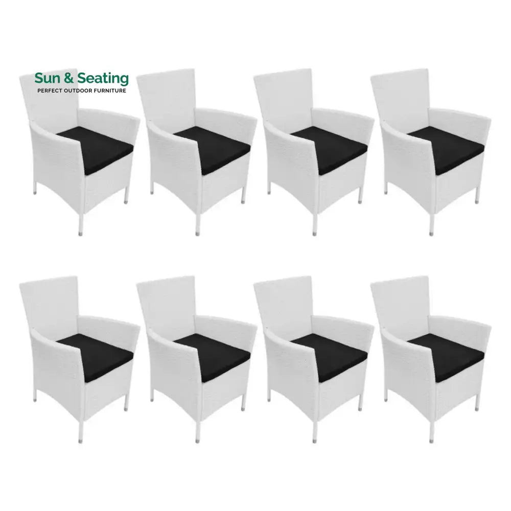 Seraphina 9-Piece Outdoor Rattan Wicker Dinning Table Set Dining Set