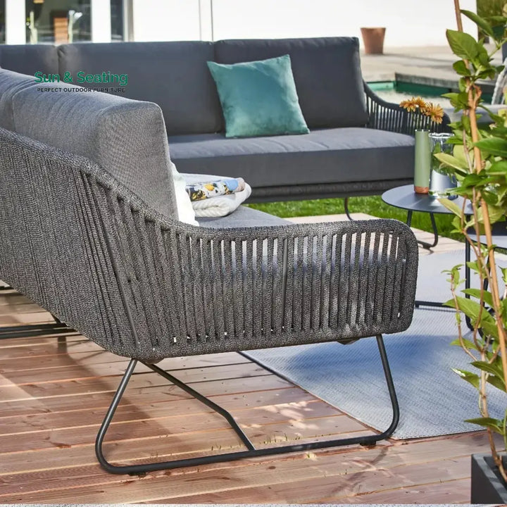 Shan 5-Seater L-Shape Outdoor Rope Sofa Set Sofa Set