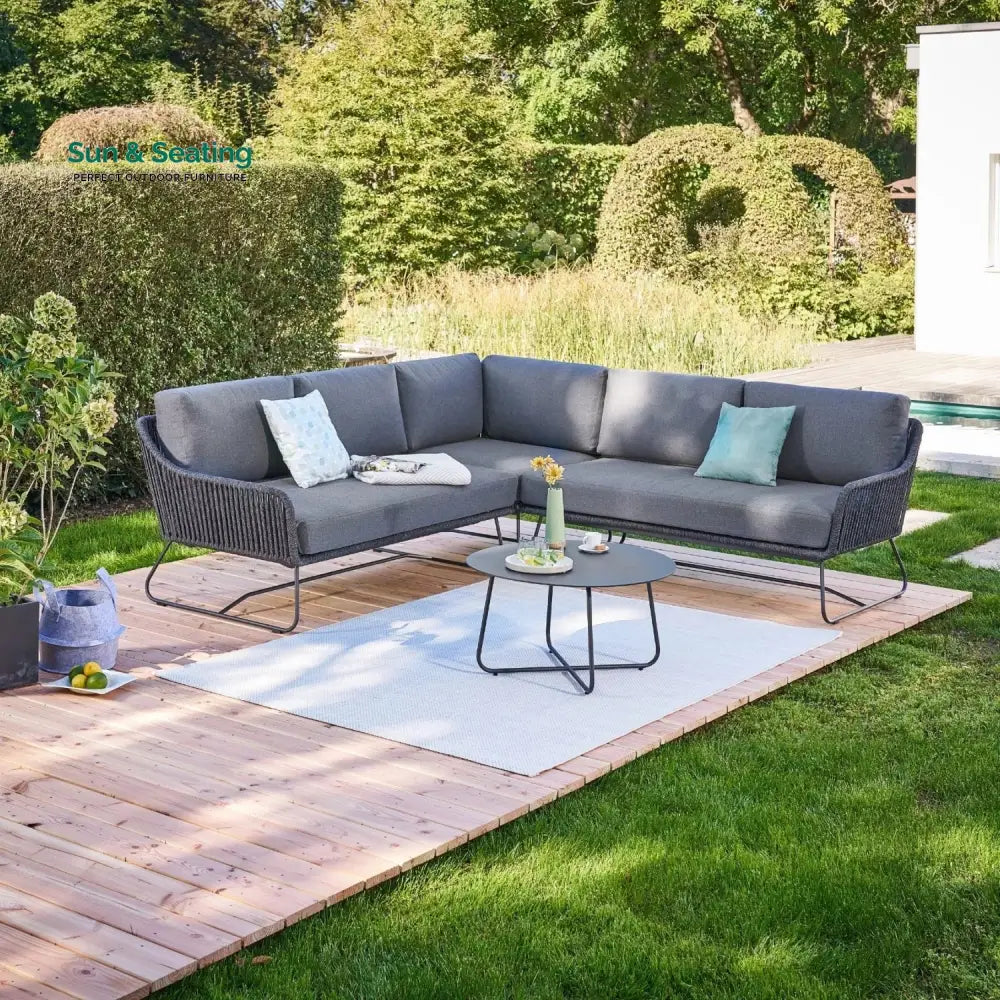 Shan 5-Seater L-Shape Outdoor Rope Sofa Set Sofa Set