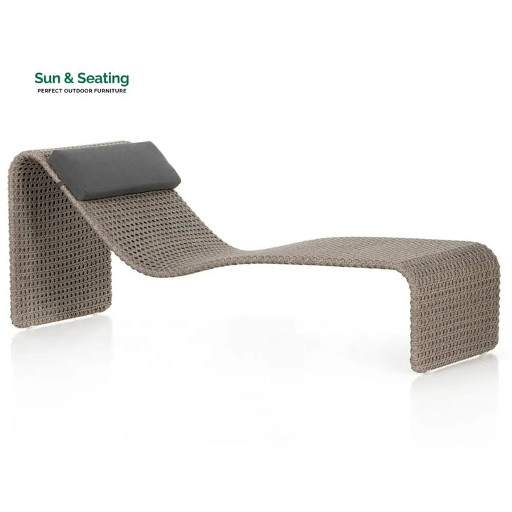 Shergi Outdoor Swimming Poolside Lounger (Brown) Loungers