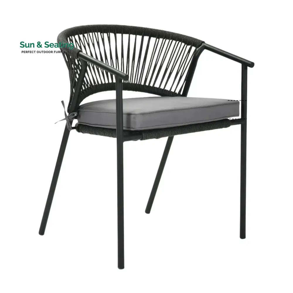 Shiori 4-Piece Outdoor Rope Patio Dining Chairs Dinning Chairs