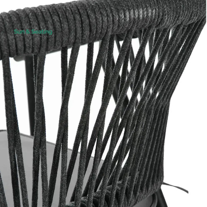 Shiori 4-Piece Outdoor Rope Patio Dining Chairs Dinning Chairs