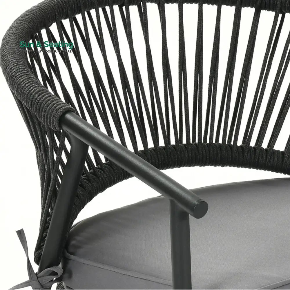 Shiori 4-Piece Outdoor Rope Patio Dining Chairs Dinning Chairs