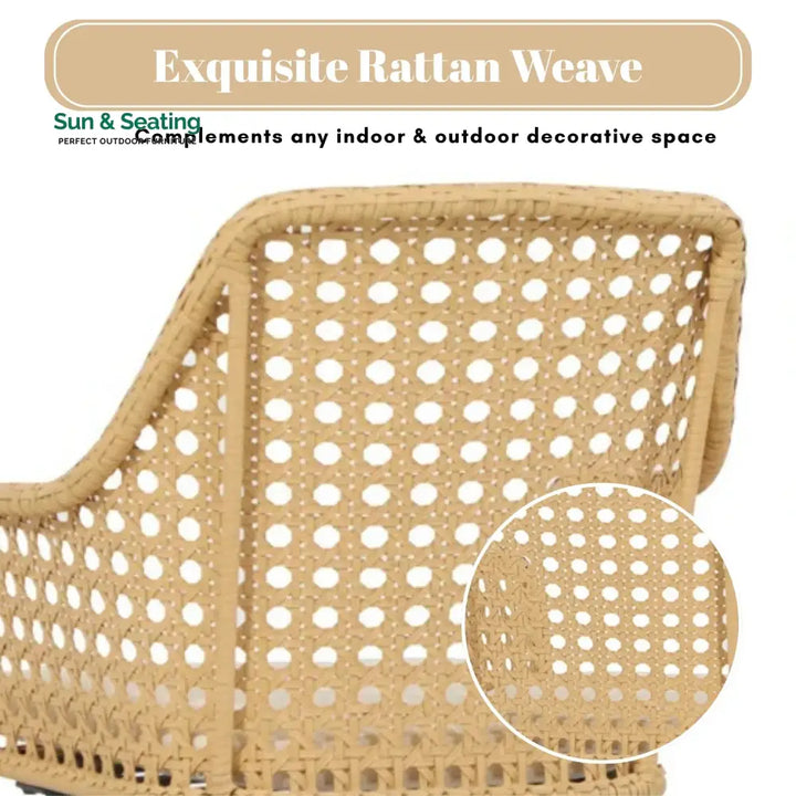 Shreya 2-Piece Outdoor Rattan Wicker Patio Dining Chairs Dinning Chairs