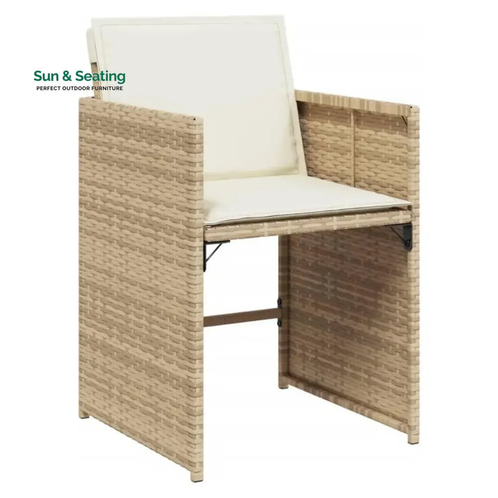 Sigrid Outdoor Rattan Wicker Dinning Set 9-Piece Dining Set
