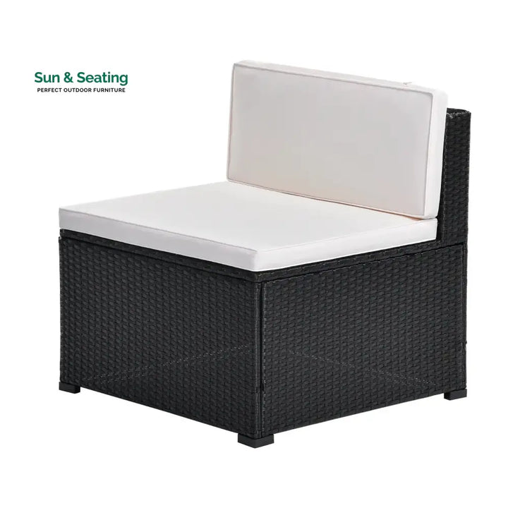 Silvia 8 Pieces Sectional Wicker Furniture Set Sofa Set