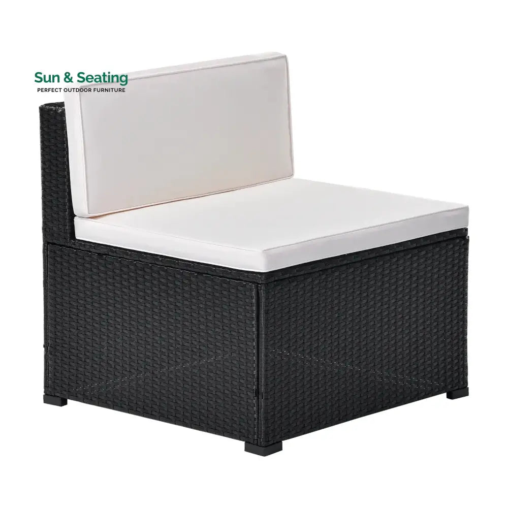 Silvia 8 Pieces Sectional Wicker Furniture Set Sofa Set