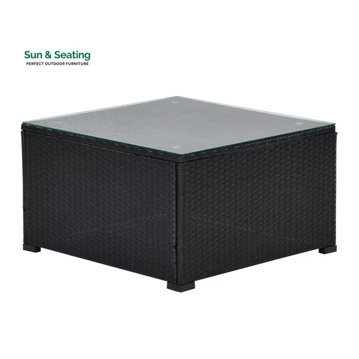 Silvia 8 Pieces Sectional Wicker Furniture Set Sofa Set