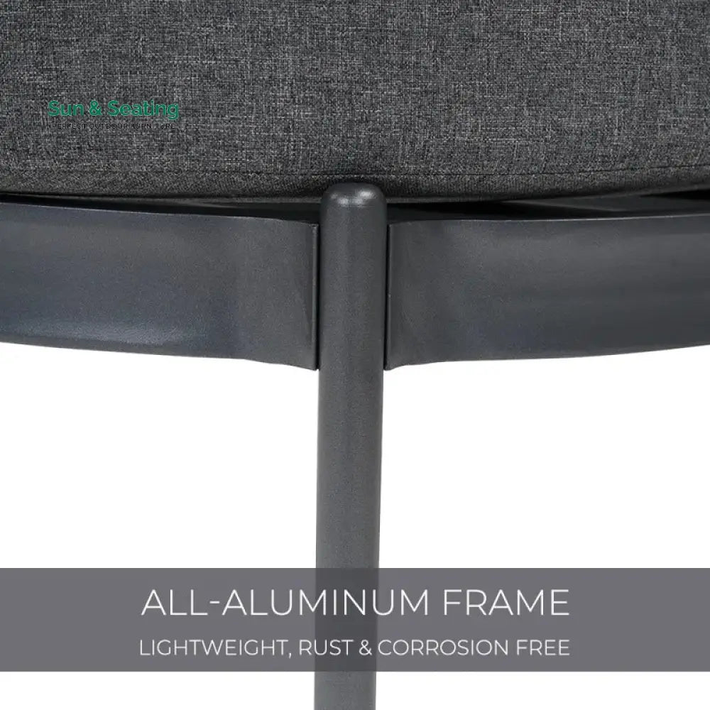 Sleak Outdoor Patio Seating Set 2 Chairs and 1 Table Set (Dark Grey) Coffee Table Sets