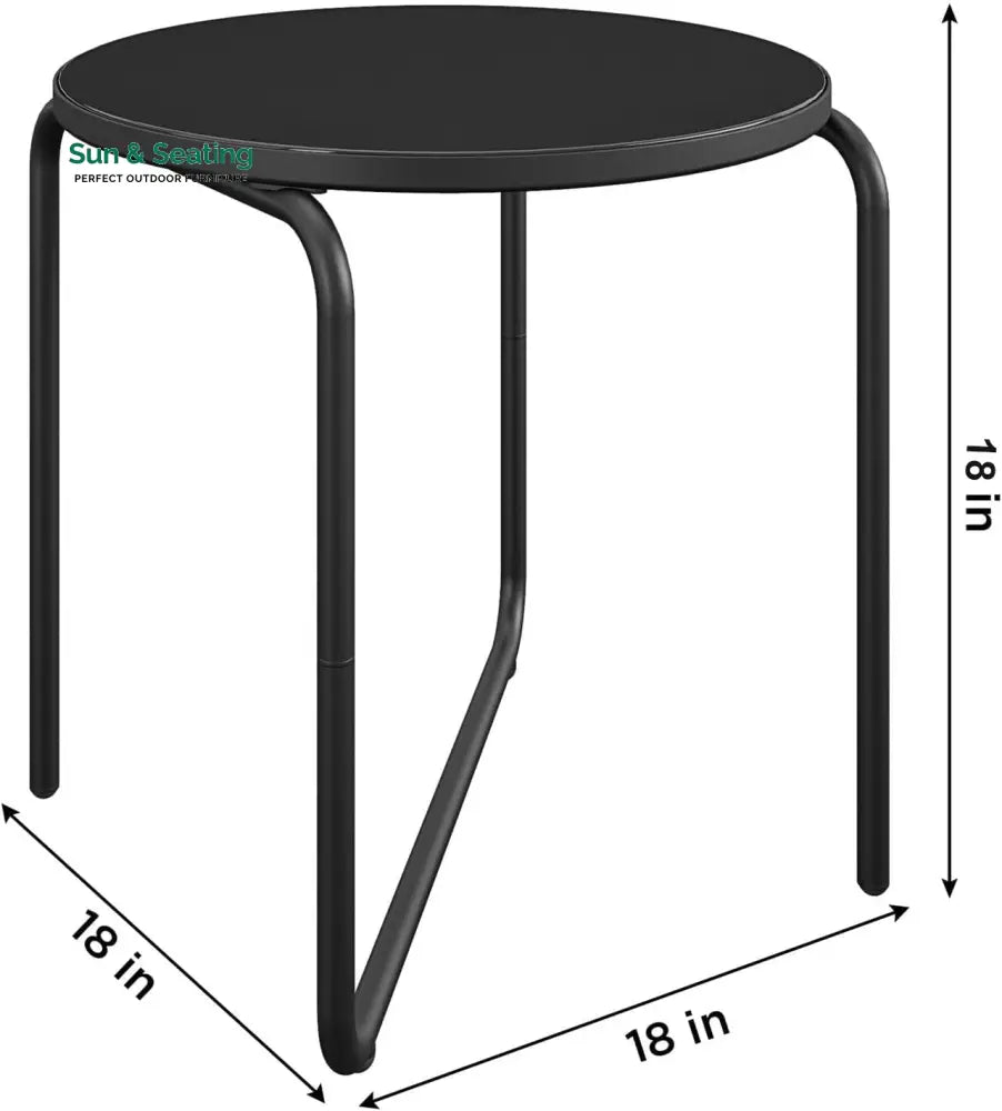 Sleety Outdoor Patio Seating Set 2 Chairs and 1 Table Set (Dark Grey) Outdoor Furniture Sets