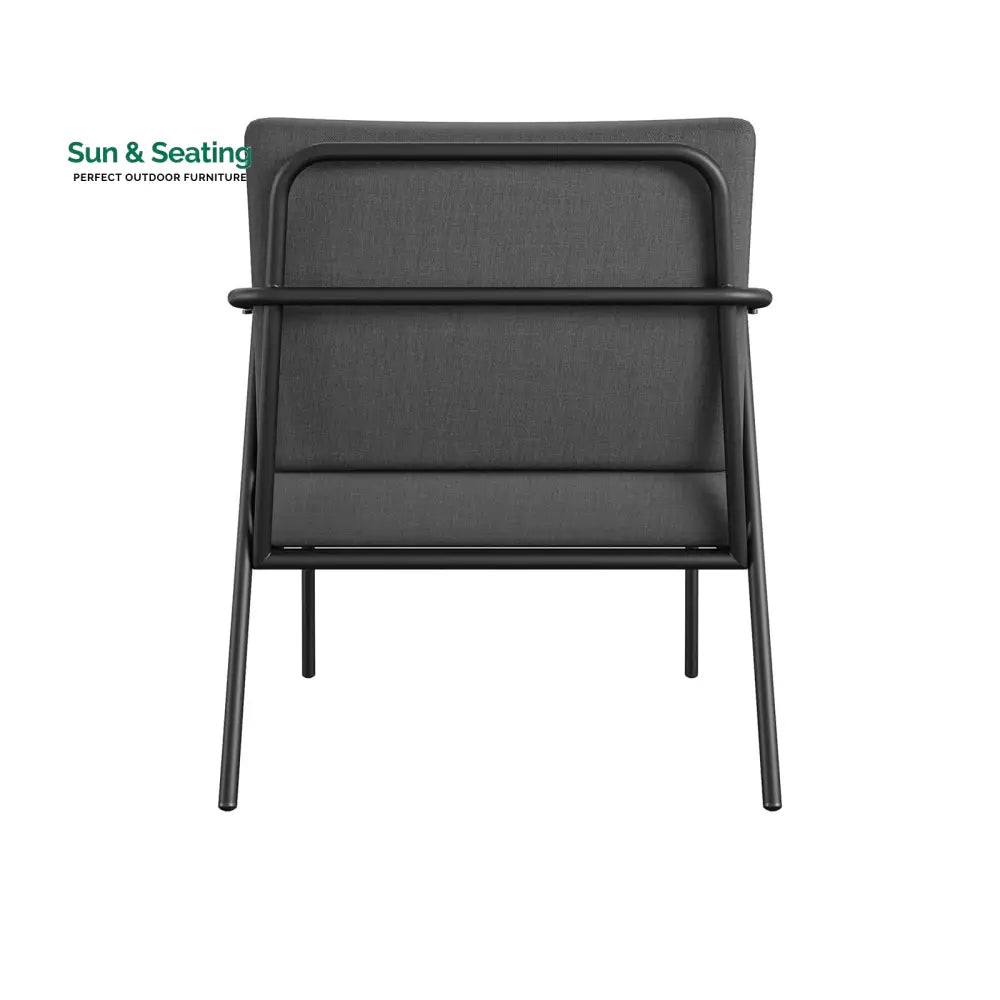 Sleety Outdoor Patio Seating Set 2 Chairs and 1 Table Set (Dark Grey) Outdoor Furniture Sets