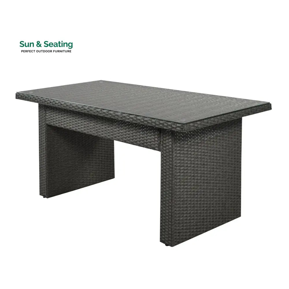 Sofia 5-Piece Outdoor Patio Furniture Set with Dining Table and Chairs Sofa Set