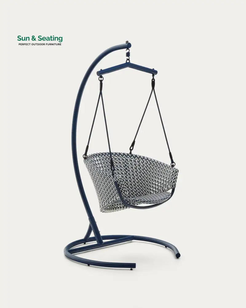Solax Single Seater Hanging Swing With Stand For Balcony Garden Swings