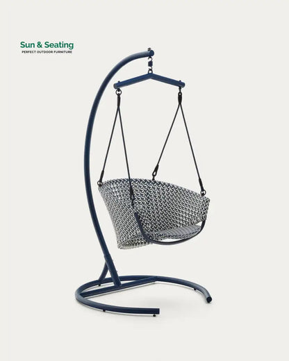 Solax Single Seater Hanging Swing With Stand For Balcony Garden Swings