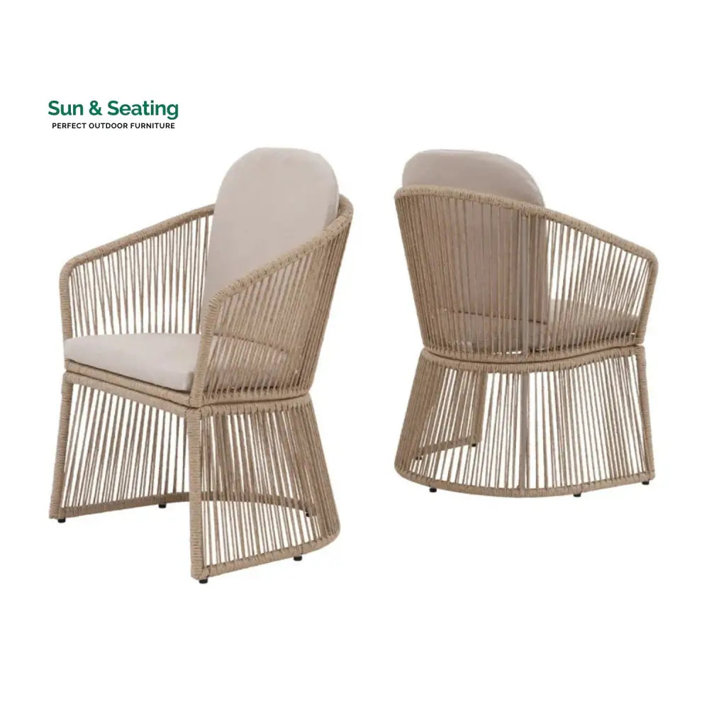 Soledad 2-Piece Outdoor Rope Patio Chairs Patio Chairs